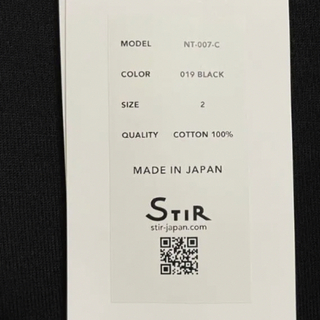 STIR スティア  NT-007-C 新品オーセンティックドレスT 匿名配送(Tシャツ/カットソー(半袖/袖なし))