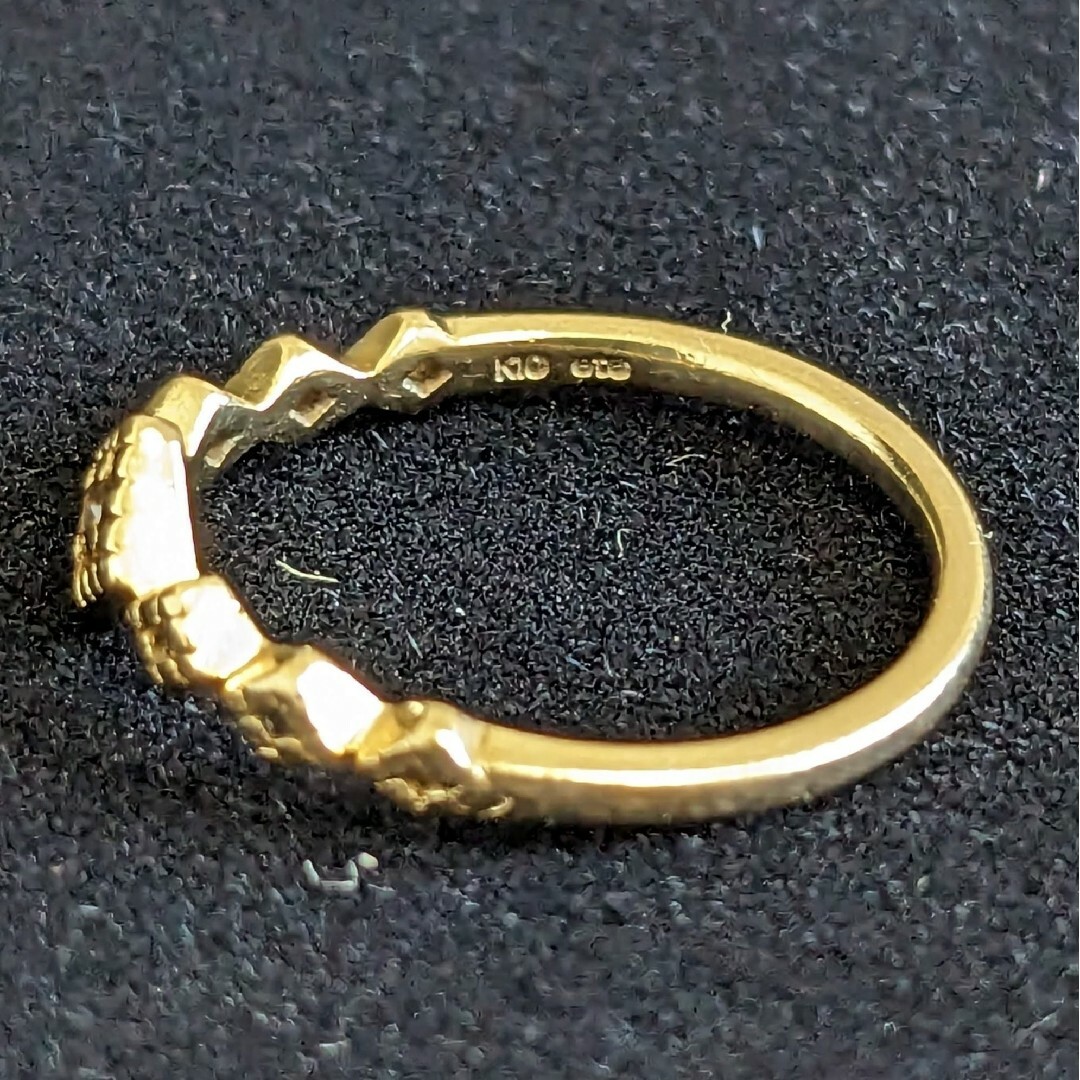 ete(エテ)の133 エテダイヤリングk10YGイエローゴールド0.7g0.01ct レディースのアクセサリー(リング(指輪))の商品写真