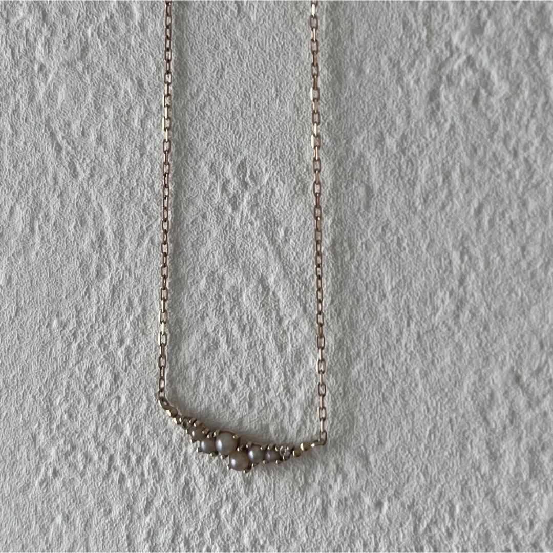 sowi(ソーイ)のsowi 10k パール×ダイヤ ネックレス レディースのアクセサリー(ネックレス)の商品写真