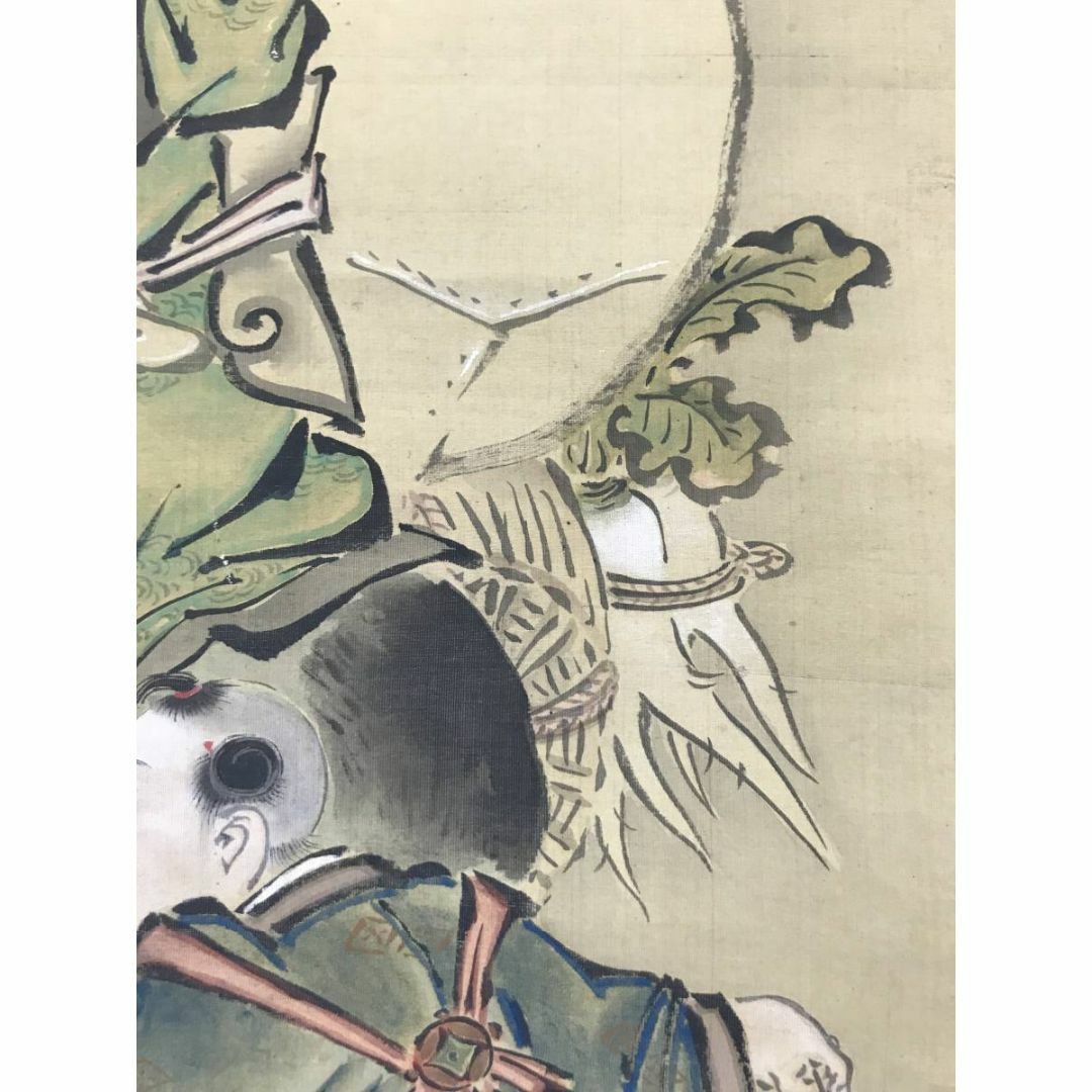 真作】敘適/牛乗大黒に唐子図/子供図/大黒図/人物図/掛軸☆宝船 真作】敘適/牛乗大黒に唐子図/子供図/大黒図/人物図/掛軸☆宝船