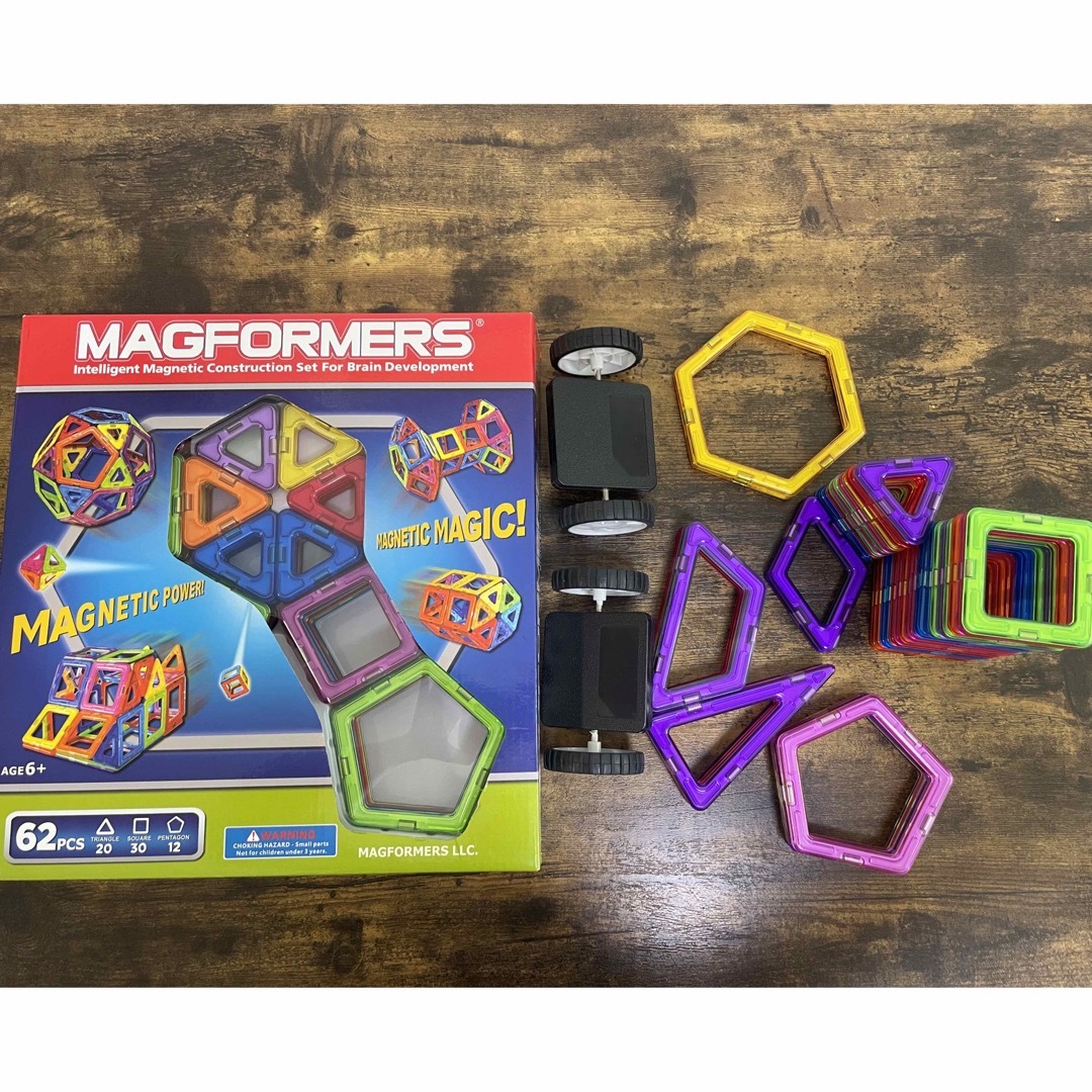 【全108pcs】マグフォーマー62pcs➕マグプレイヤー46pcsセット