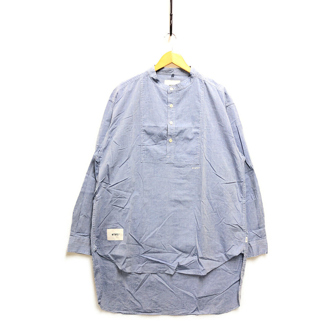 W)taps(ダブルタップス)のWTAPS ダブルタップス 21SS BIB LS シャンブレー 長袖シャツ ブルー系 サイズ4 正規品 / 31698 メンズのトップス(シャツ)の商品写真