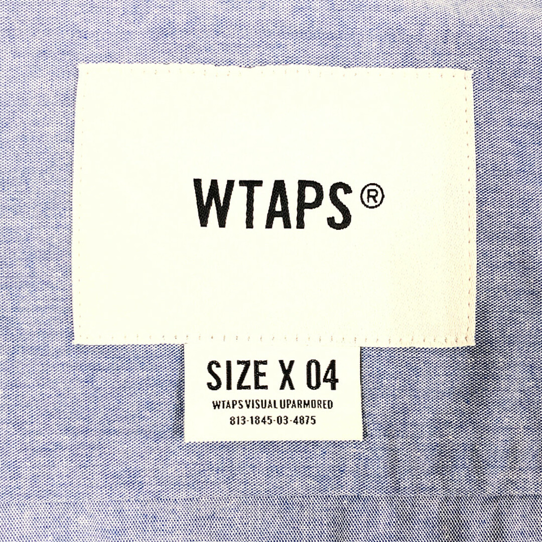 W)taps(ダブルタップス)のWTAPS ダブルタップス 21SS BIB LS シャンブレー 長袖シャツ ブルー系 サイズ4 正規品 / 31698 メンズのトップス(シャツ)の商品写真