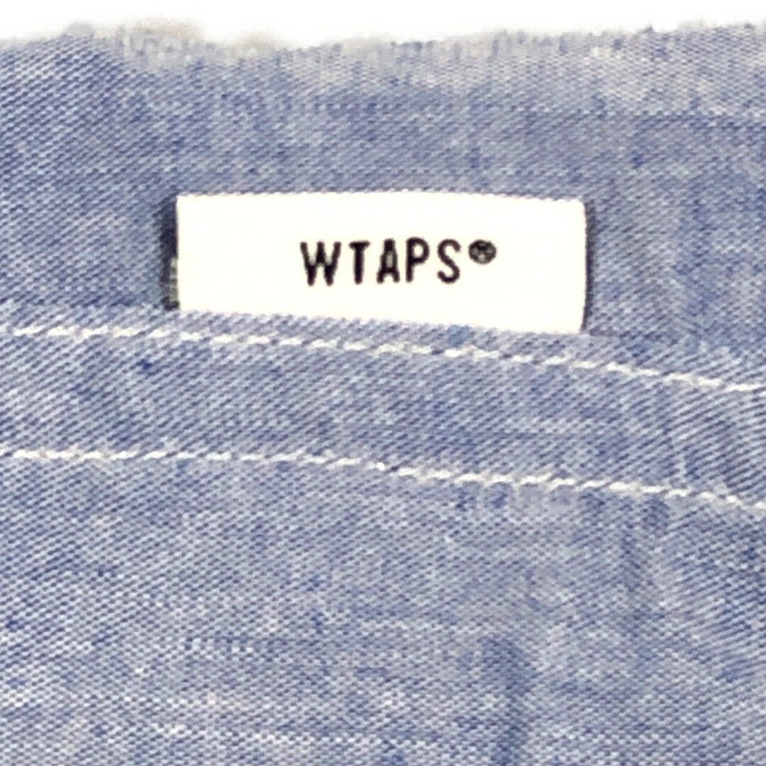 W)taps(ダブルタップス)のWTAPS ダブルタップス 21SS BIB LS シャンブレー 長袖シャツ ブルー系 サイズ4 正規品 / 31698 メンズのトップス(シャツ)の商品写真