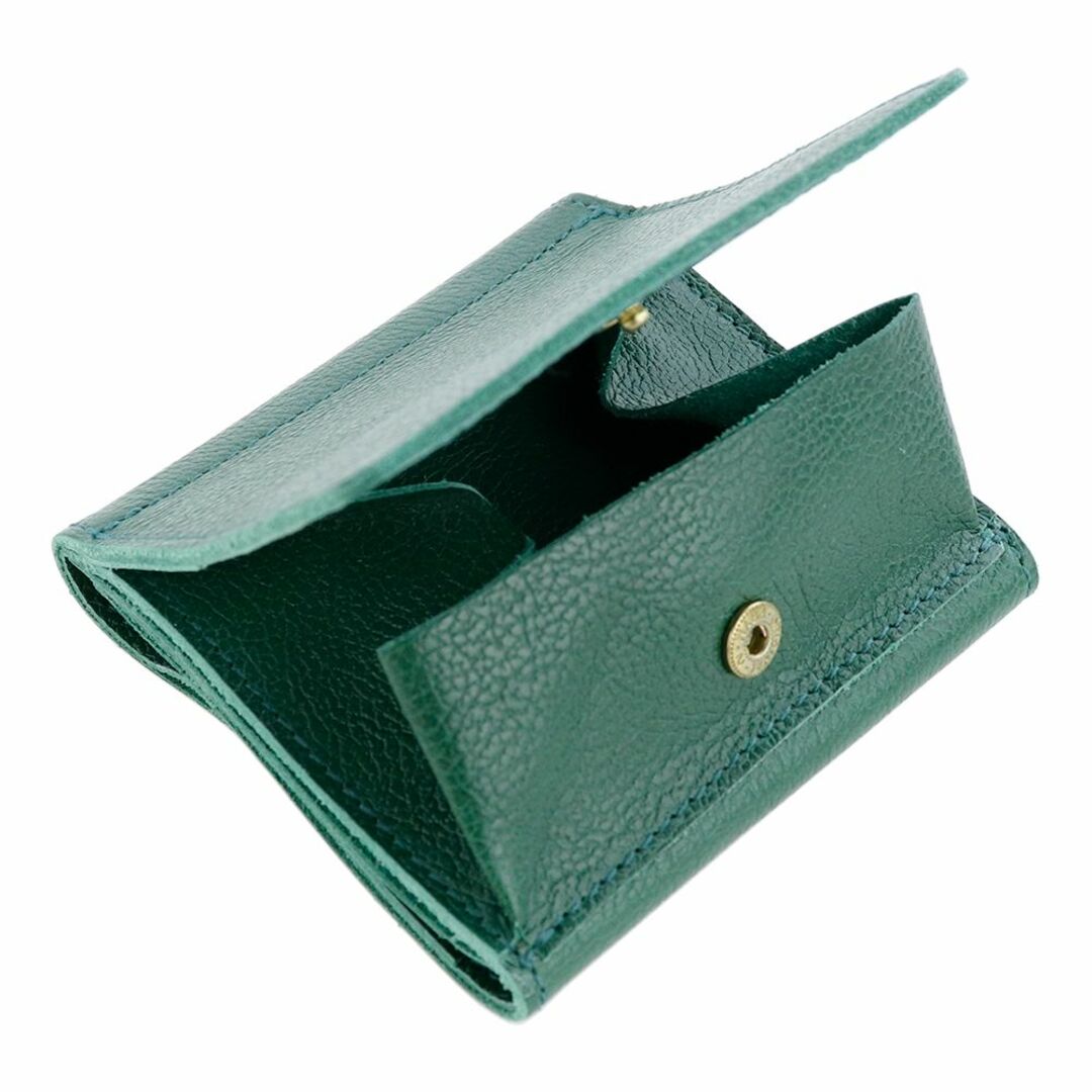 イルビゾンテ 三つ折り財布 コンパクト ミニ財布 ヴェルデ グリーン 緑色