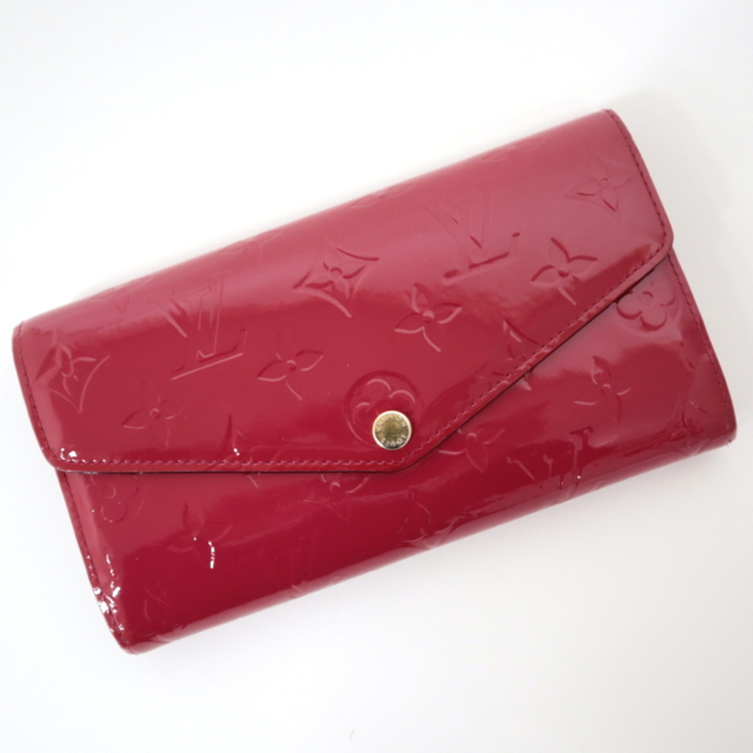 【LOUIS VUITTON】ヴィトン ポルトフォイユサラ 二つ折り長財布 ヴェルニ ホットピンク M90313 TR2104/ok02697ar