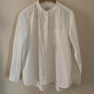 ムジルシリョウヒン(MUJI (無印良品))の無印良品　オックススタンドカラーシャツ　ホワイト　XL(シャツ/ブラウス(長袖/七分))