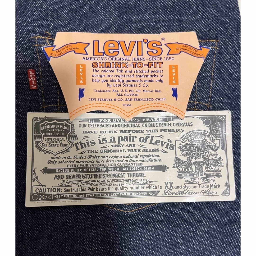 【超ゴールデンサイズ】Levi’s 80年初期 旧8(K)ボタン デッドストック