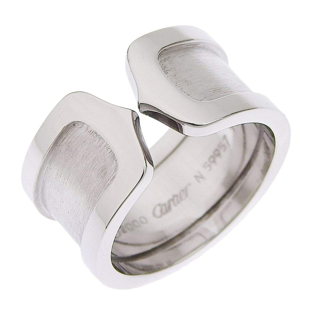 CARTIER カルティエ C2 リング 指輪 750 K18WG #50 10号 レディース