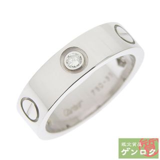 CARTIER カルティエ ラブ リング 指輪 750 K18WG ハーフダイヤモンド #55 15号 レディース【質屋】