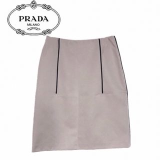 【新品】確実正規品 PRADA プラダ 膝丈 スカート ベージュ レディース