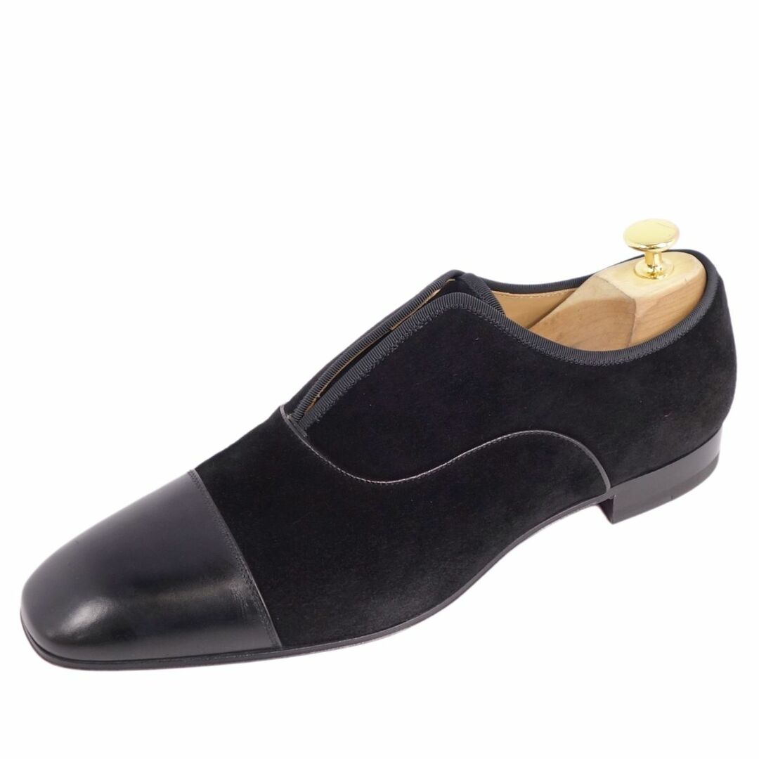 未使用 クリスチャンルブタン Christian Louboutin レザーシューズ オックスフォードシューズ スウェードレザー 革靴 メンズ 42(27cm相当) ブラック | フリマアプリ ラクマ