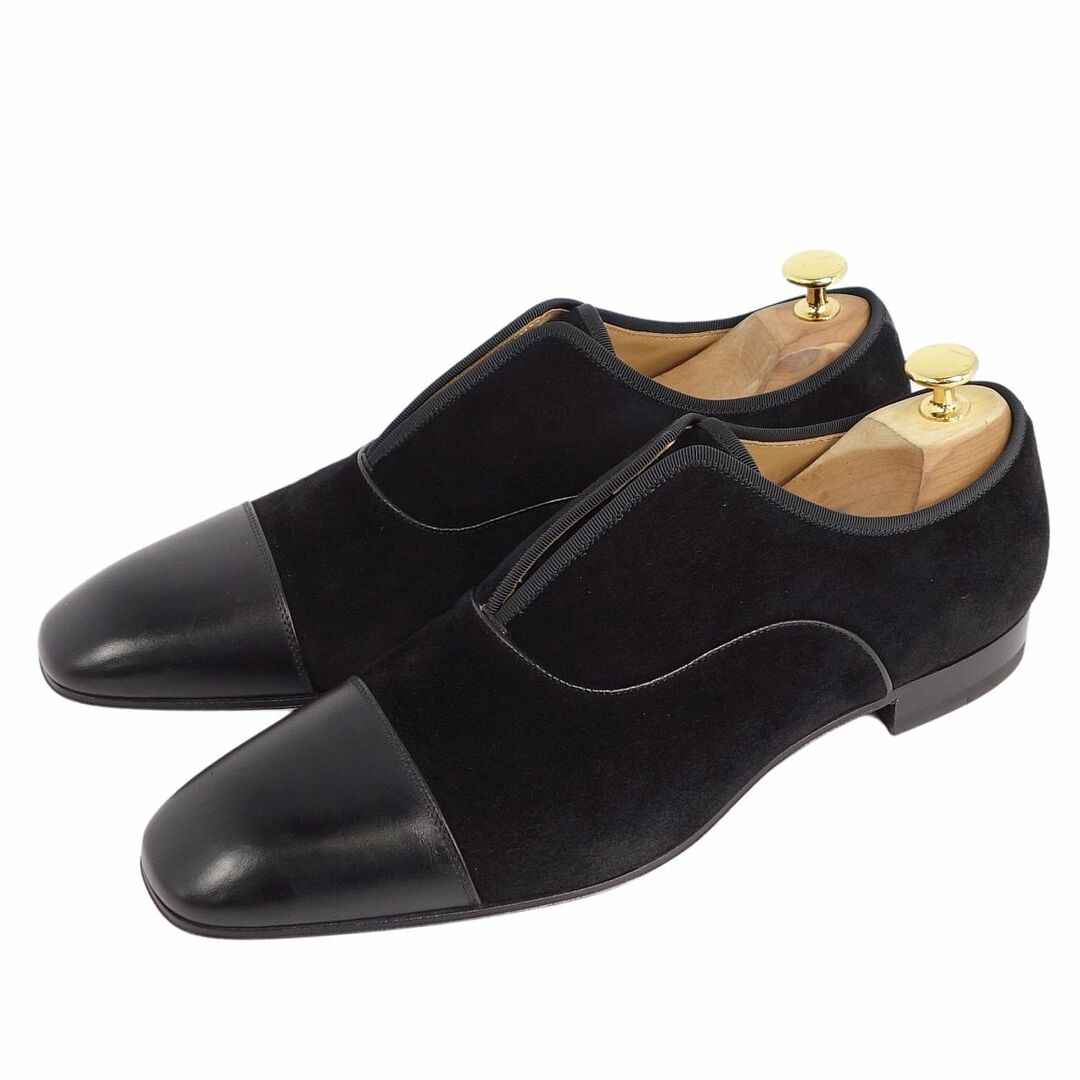 未使用 クリスチャンルブタン Christian Louboutin レザーシューズ オックスフォードシューズ スウェードレザー 革靴 メンズ 42(27cm相当) ブラック