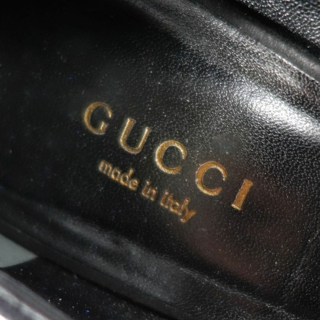 Gucci(グッチ)の美品 グッチ GUCCI パンプス ヒール ポインテッドトゥ スウェードレザー シューズ レディース 37(24cm相当) ブルー/グリーン/ブラック レディースの靴/シューズ(ハイヒール/パンプス)の商品写真