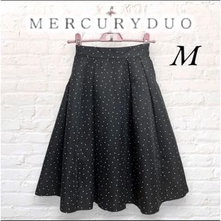 マーキュリーデュオ(MERCURYDUO)の【値下げ交渉OK】ドットプリントスカート ／即日発送(ひざ丈スカート)