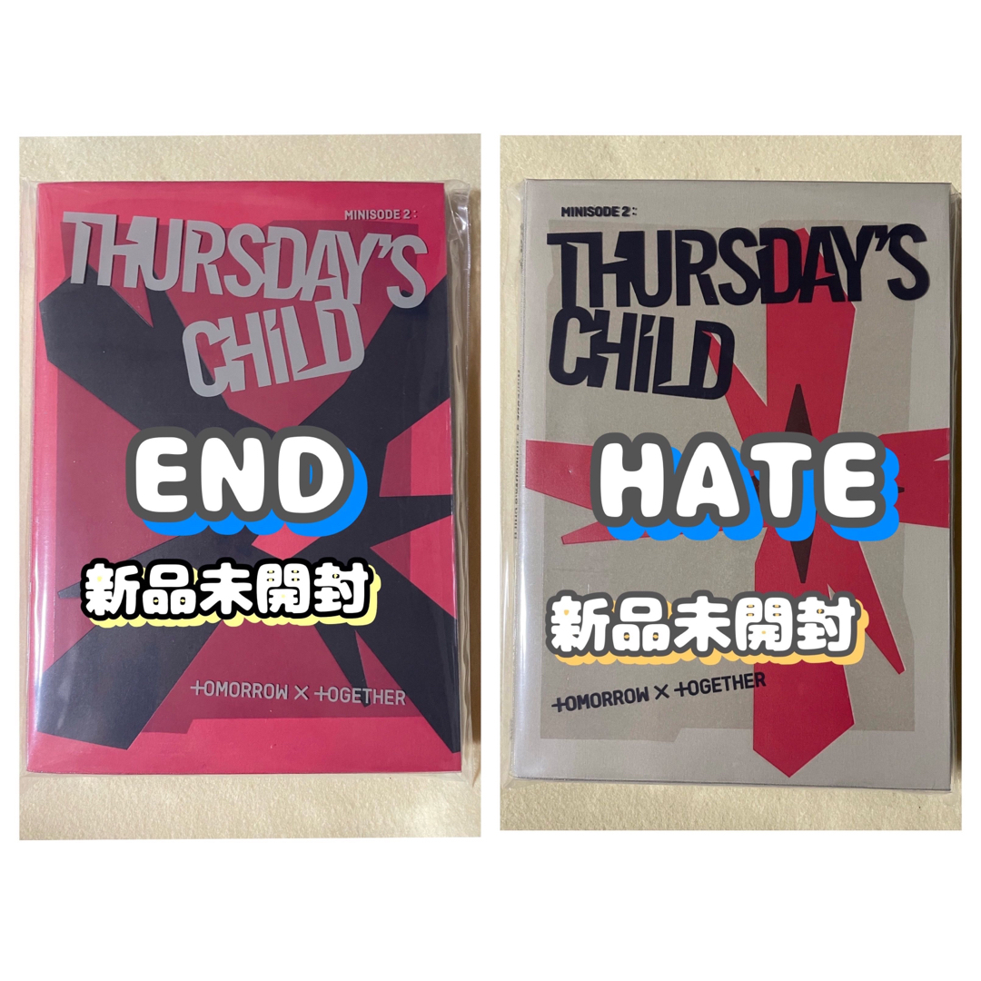 TOMORROW X TOGETHER - TXTアルバムThursday'sChild HATE END新品未 ...