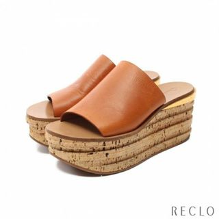 Chloe - CAMILLE カミーユ サンダル レザー コルク ライトブラウン