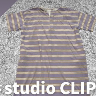 スタディオクリップ(STUDIO CLIP)のstudio CLIP　カットソーワンピース　ボーダー　フリーサイズ ✓2026(ひざ丈ワンピース)