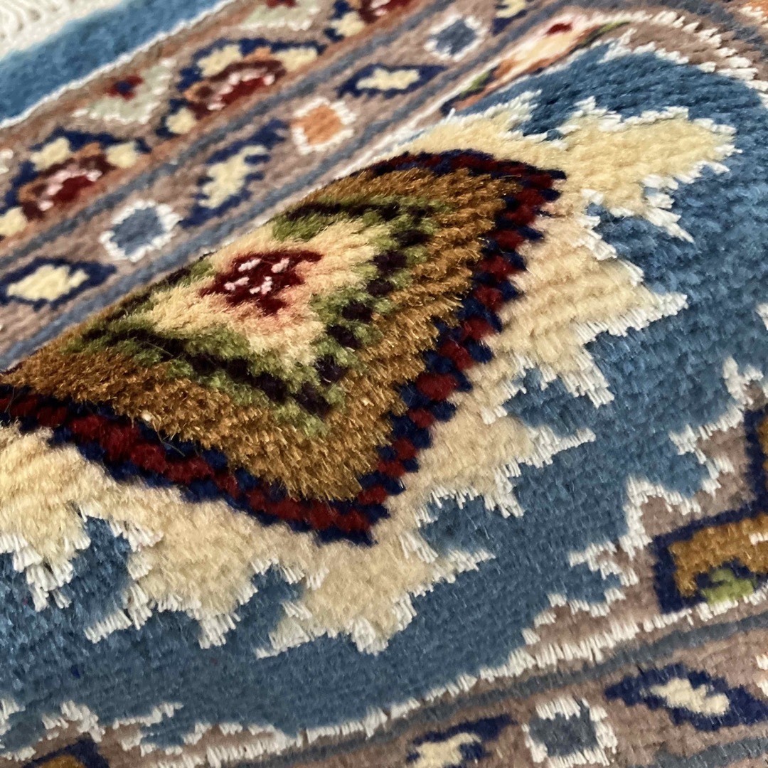 手織り絨毯　パキスタン産　ミニラグ　30cmx34cm 5