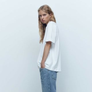 ザラ(ZARA)の新品 ZARA ザラ レディース ビジュー ジュエリー  Tシャツ L(Tシャツ(半袖/袖なし))