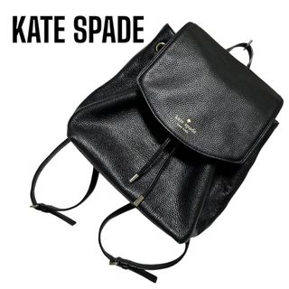 ケイトスペードニューヨーク(kate spade new york)のKATE SPADE レザーバッグパック　ブラック(リュック/バックパック)