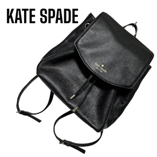 ケイトスペードニューヨーク(kate spade new york)のKATE SPADE レザーバッグパック　ブラック(リュック/バックパック)