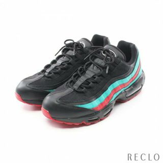 ナイキ(NIKE)のAIR MAX 95 BY YOU エアマックス 95 バイユー スニーカー ファブリック フェイクレザー レザー ブラック グリーン レッド(スニーカー)