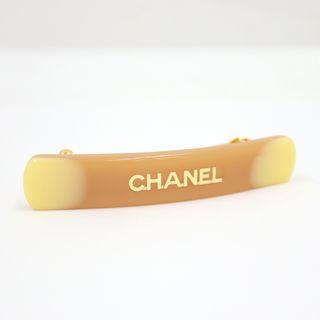 シャネル(CHANEL)の【CHANEL】シャネル バレッタ ベージュ×イエロー プラスチック 01A/md11966kt(バレッタ/ヘアクリップ)