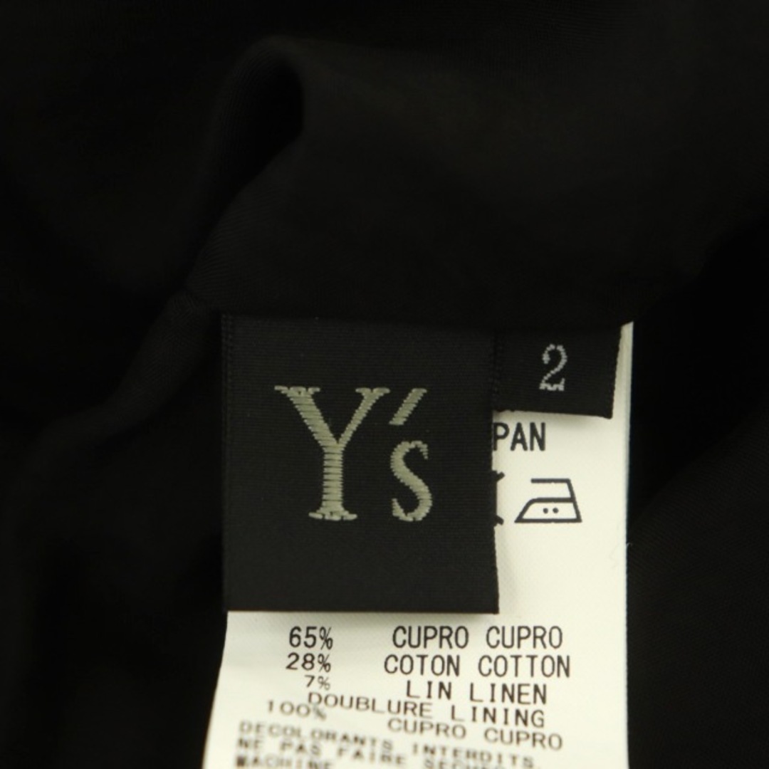 Y's - ワイズ Y's ヨウジヤマモト シャツ オーバーサイズ 五分袖 2 黒