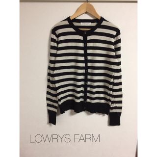 ローリーズファーム(LOWRYS FARM)のLOWRYS FARM＊ボーダーカーディガン(カーディガン)