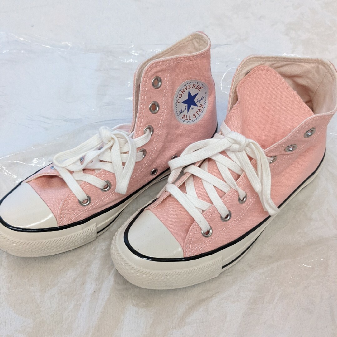 コンバース　ピンク　ピーチ　converse