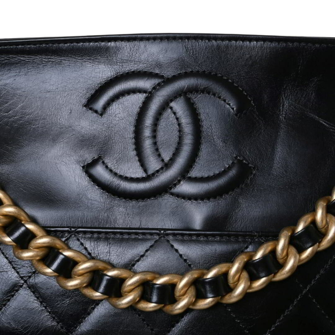 CHANEL - CHANEL 2way マトラッセ バケット型 レザー ショルダー