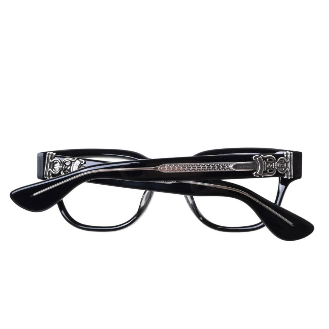 CHROME HEARTS クロムハーツ サングラス メガネ ウェリントン型 VAGILANTE ブラック 54□19-149 良品  56904