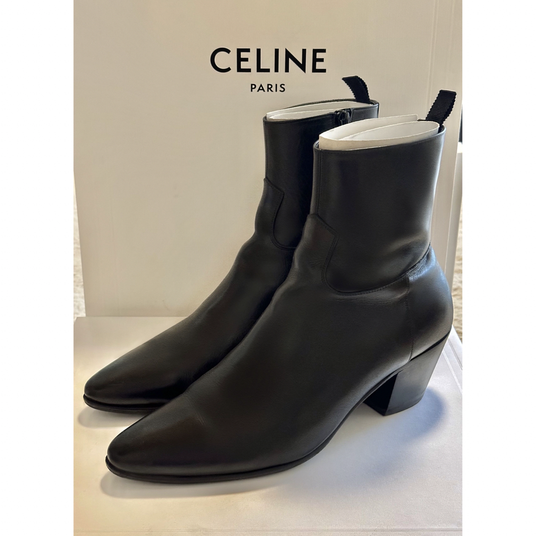celine(セリーヌ)のCELINE ジャクノ ジップドブーツ カーフスキン 40サイズ メンズの靴/シューズ(ブーツ)の商品写真