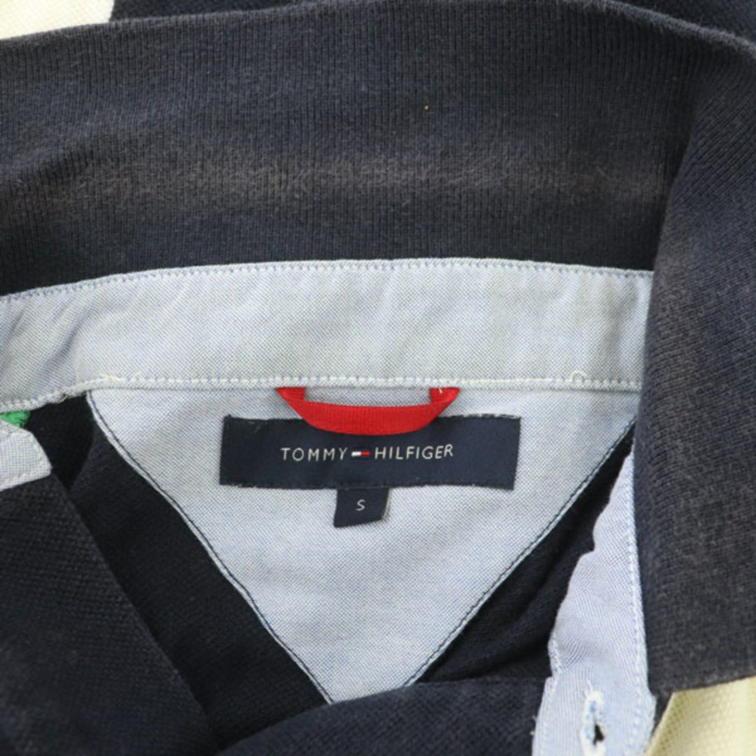 TOMMY HILFIGER(トミーヒルフィガー)のトミーヒルフィガー ポロシャツ 半袖 切替 フロッキー コットン S 緑 メンズのトップス(ポロシャツ)の商品写真