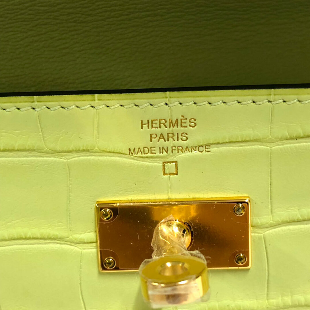 Hermes(エルメス)の　エルメス HERMES ケリートゥーゴー Y刻 ジョーヌブルジョン　ゴールド金具 アリゲーターマット レディース 長財布 レディースのファッション小物(財布)の商品写真