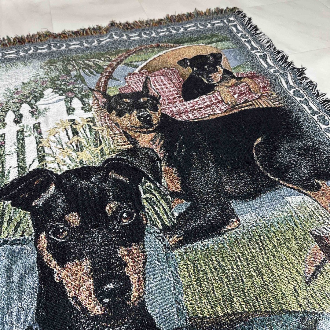 犬 ミニチュア ピンシャー マルチカバー ソファーカバー ラグ 180x128