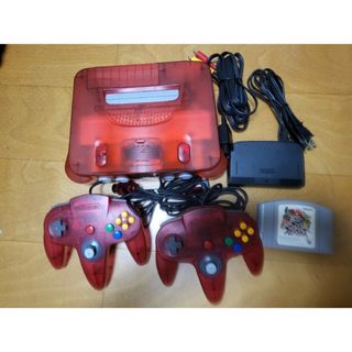 希少・超美品 NINTENDO 64 ニンテンドー セット クリアレッド