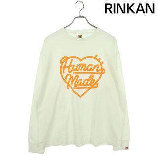 ヒューマンメイド(HUMAN MADE)のヒューマンメイド  23AW  HEART L/S T-SHIRT HM25CS046 フロントプリント長袖カットソー メンズ XL(Tシャツ/カットソー(七分/長袖))