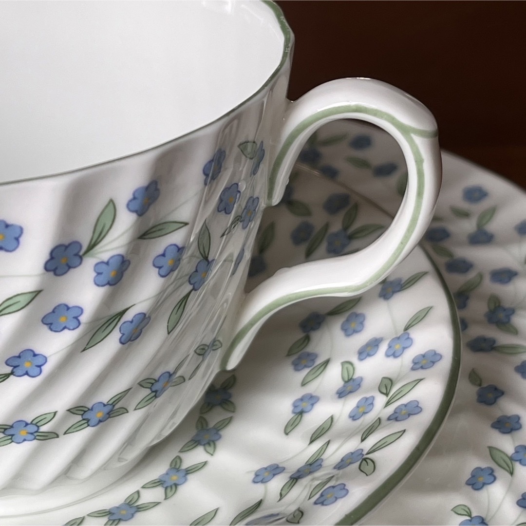 Aynsley China - 【英国ビンテージ】エインズレイ☆勿忘草☆トリオの