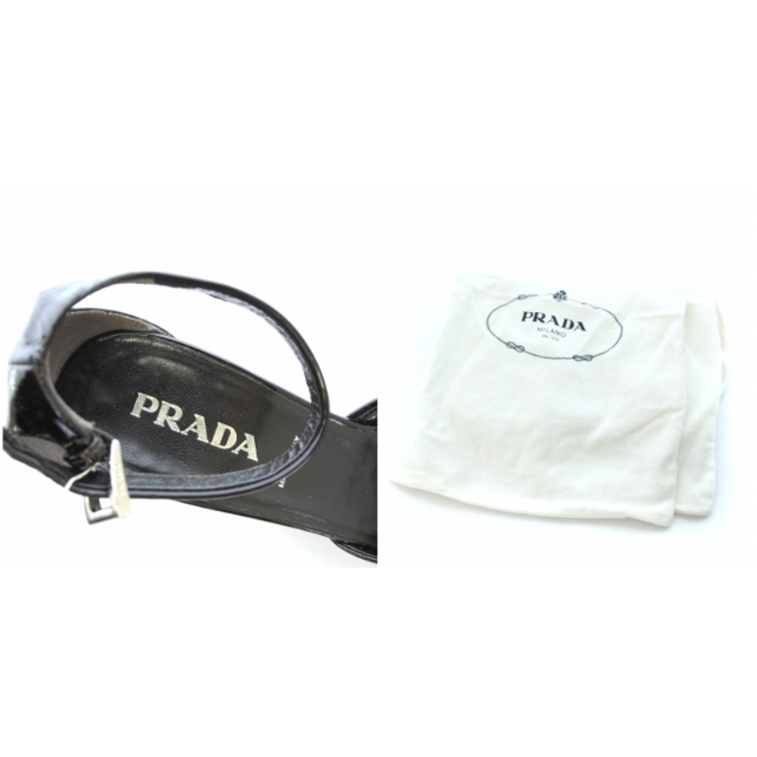 プラダ　PRADA サンダル　エナメル