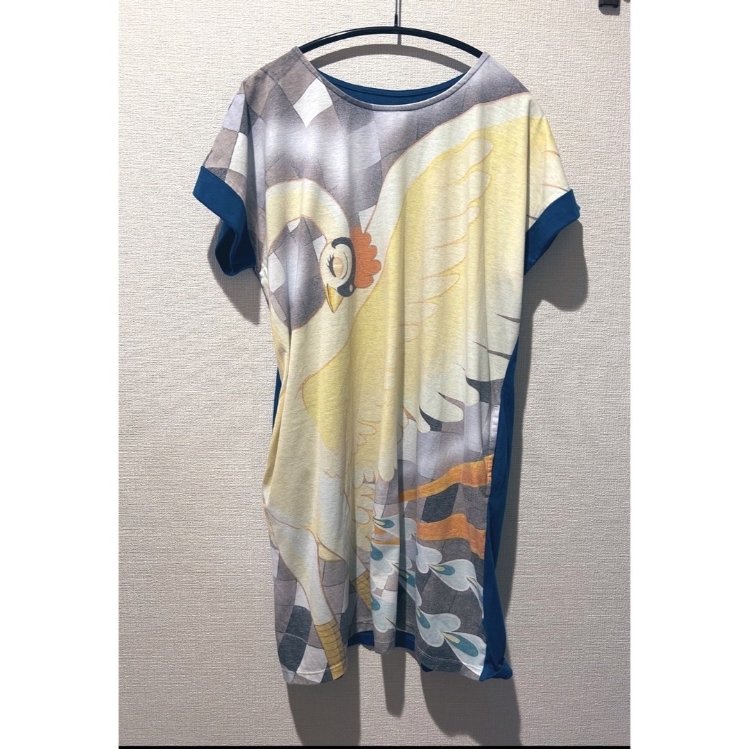 Design Tshirts Store graniph(グラニフ)の【お値下げ中】グラニフ★火の鳥コラボTシャツワンピ(フリーサイズ) レディースのワンピース(ひざ丈ワンピース)の商品写真