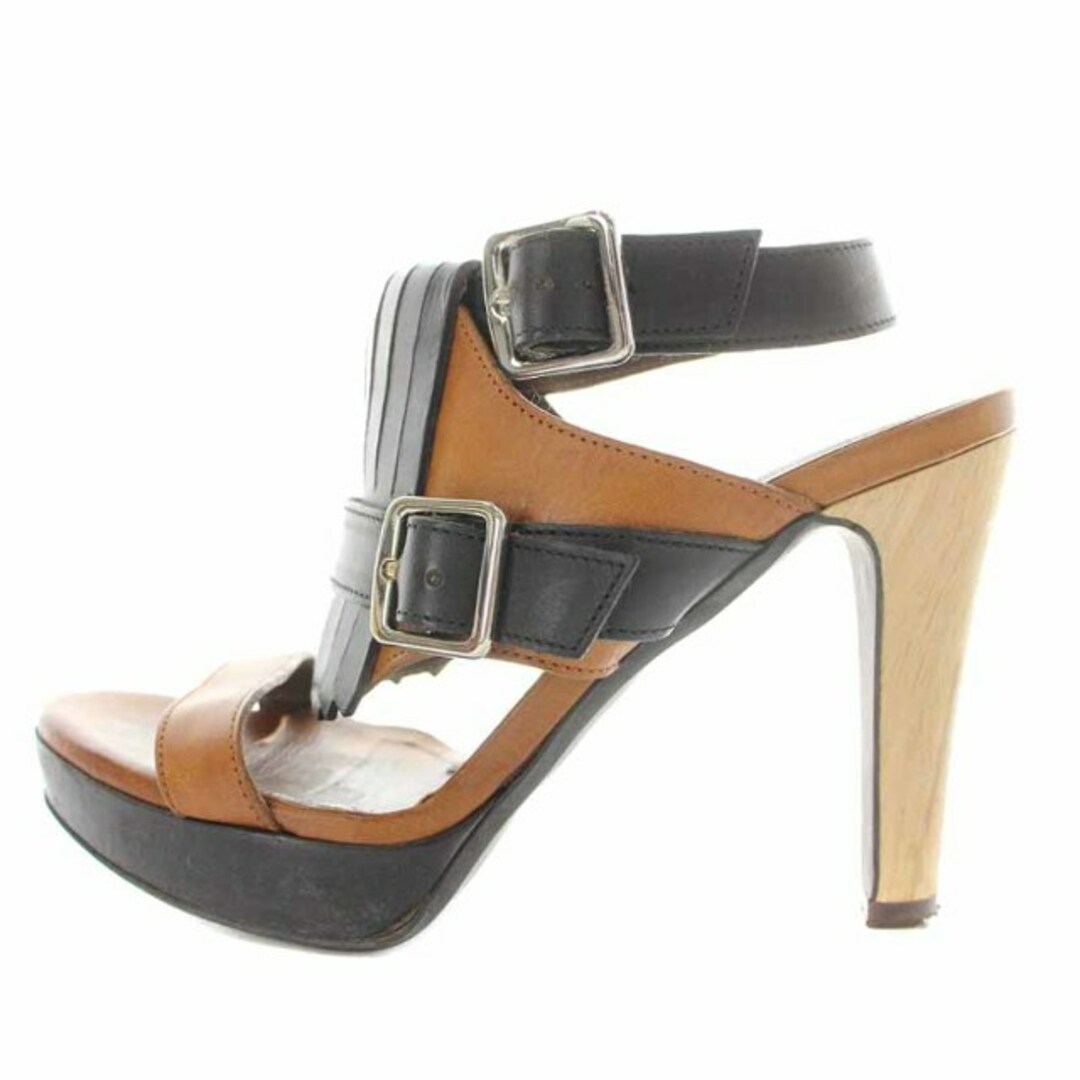 Marni - マルニ ストラップサンダル レザー ハイヒール 厚底 37 24cm