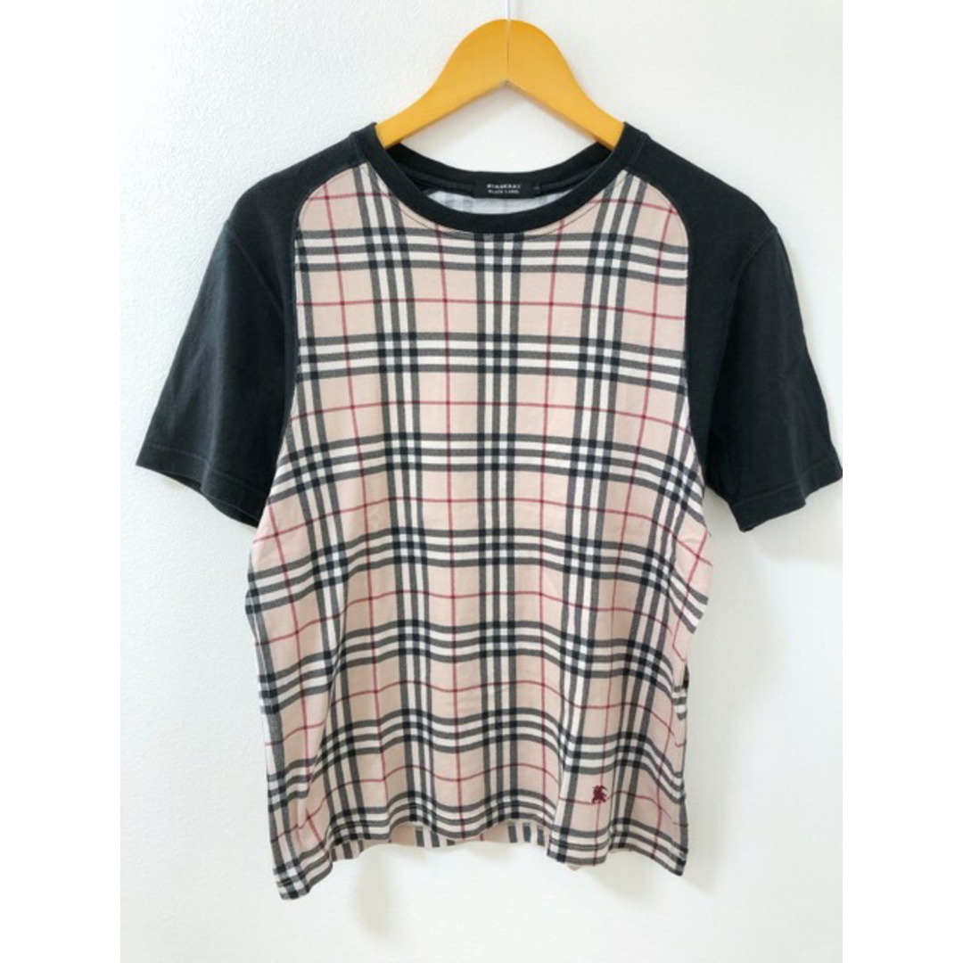 BURBERRY BLACK LABEL(バーバリーブラックレーベル)のBURBERRY BLACK LABEL（バーバリーブラックレーベル）ノバチェック　Ｔシャツ【中古】【007】 メンズのトップス(Tシャツ/カットソー(半袖/袖なし))の商品写真