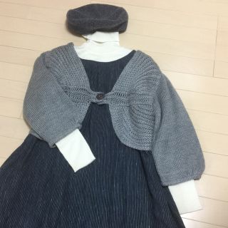 値下げ❣️●美品・１回着● ざっくり編みニットボレロ(ボレロ)