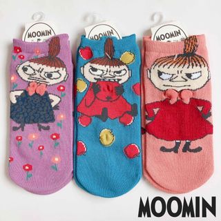 ムーミン(MOOMIN)のムーミン リトルミイ パペットアンクルソックス 3足(ソックス)