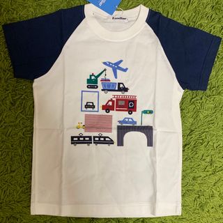 ファミリア(familiar)の☆ファミリア　乗り物柄　Tシャツ　120㎝☆カッコイイ　オシャレ　男の子(Tシャツ/カットソー)