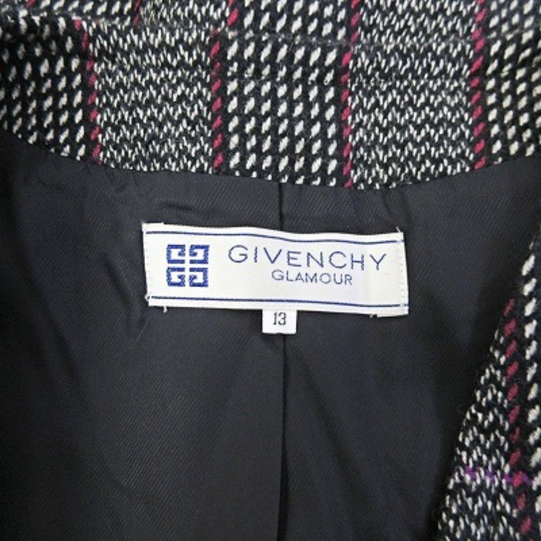 GIVENCHY(ジバンシィ)のジバンシィ ヴィンテージ ノーカラージャケット ブレザー ストライプ 13 レディースのジャケット/アウター(ノーカラージャケット)の商品写真