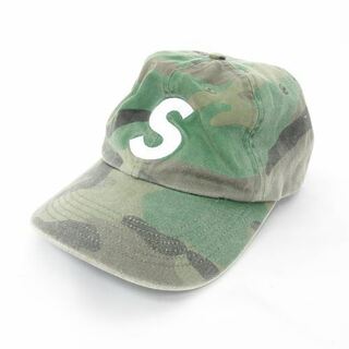 シュプリーム SUPREME Sロゴ　カモフラ　キャップ 帽子 迷彩柄