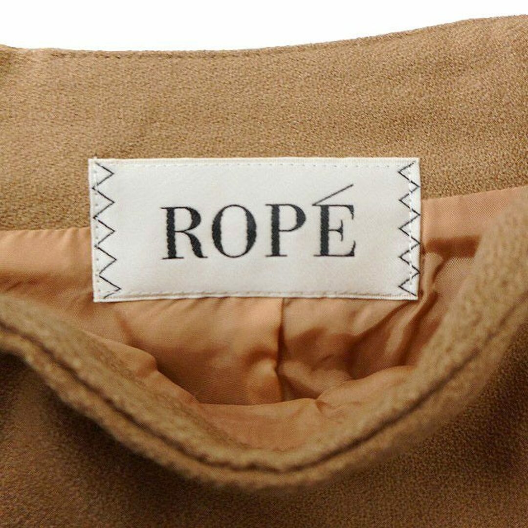 ROPE’(ロペ)のロペ ROPE フレア スカート ひざ丈 無地 シンプル ウール 36 キャメル レディースのスカート(ひざ丈スカート)の商品写真